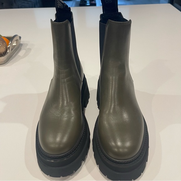 Zadig & Voltaire Leather Chelsea Combat boots in Military new - Picture 7 of 12